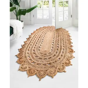 Natural Braided Jute Rug Natural Braided Jute Rug