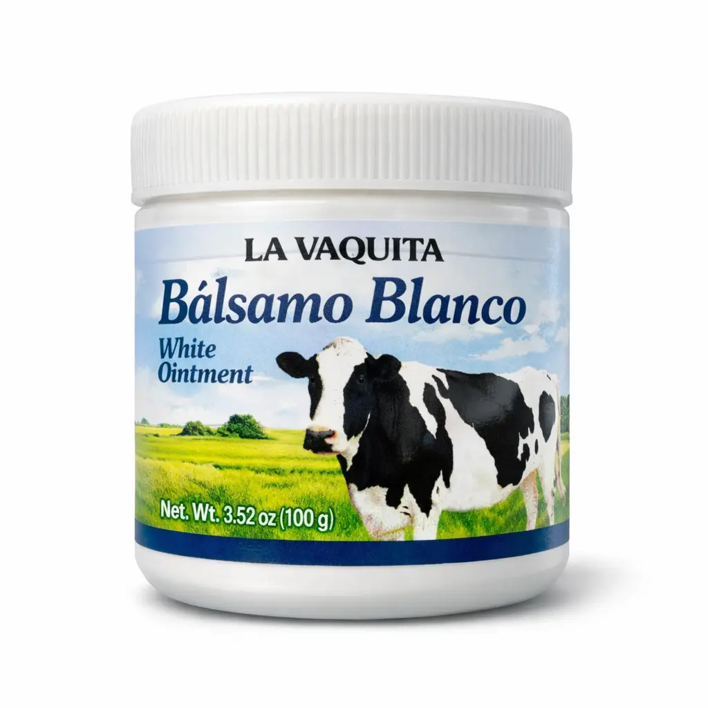 Vaquita Balsamo Blanco Cooling White Ointment 100g Soothing Comfort for Muscles & Joints Pomada de La Vaquita