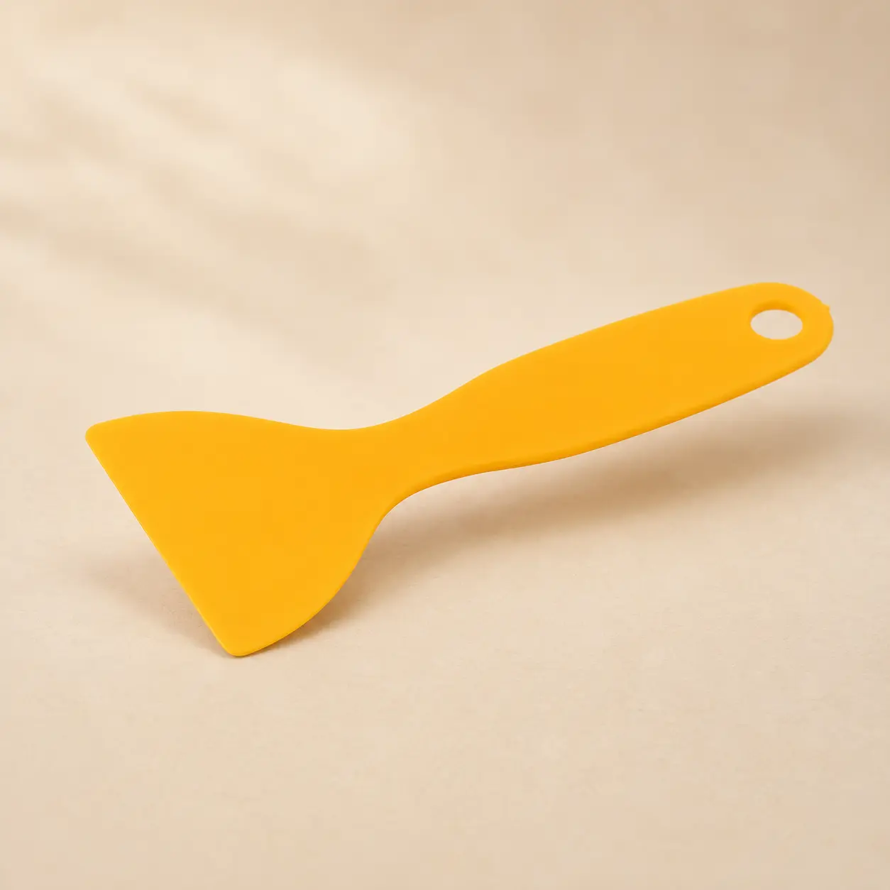 Yellow Plastic Scraper Spatula Tool