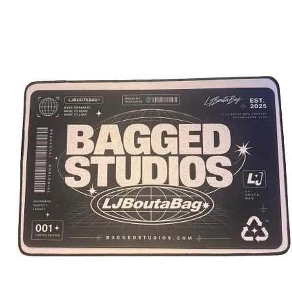 BAGGEDSTUDIOS Non-Slip Gaming Mousepad, Durable Cloth Surface Mouse Pad for Desktop Computers & Laptops
