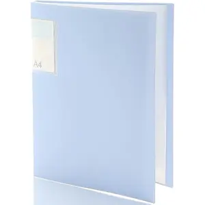 Pastel Binder with Clear Plastic Sleeves, 30 Pockets, Display 60 Pages, Portfolio Presentation Folders for Documents, Recipe, Art, Certificate, Letter/A4 Size, 1 Pack - Blue, File Organizer