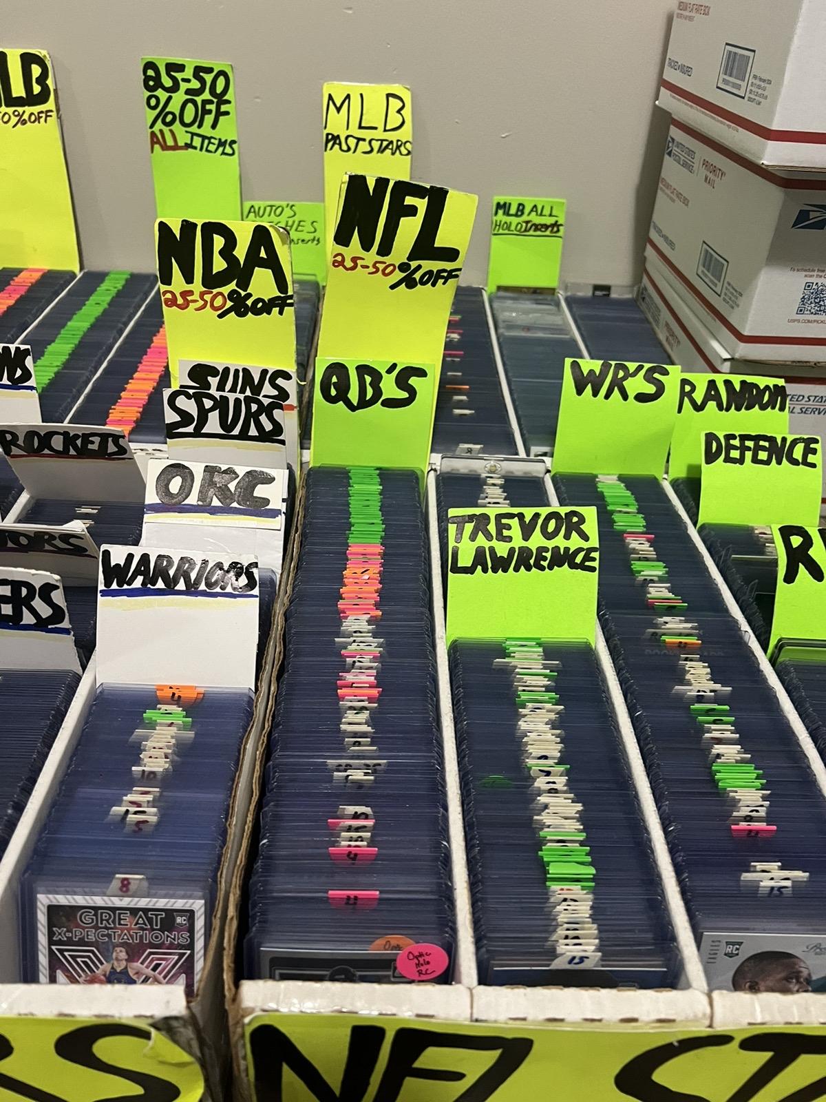 NBA NFL OR MLB Pull Box-Rookie Cards - Star Players Collectibles