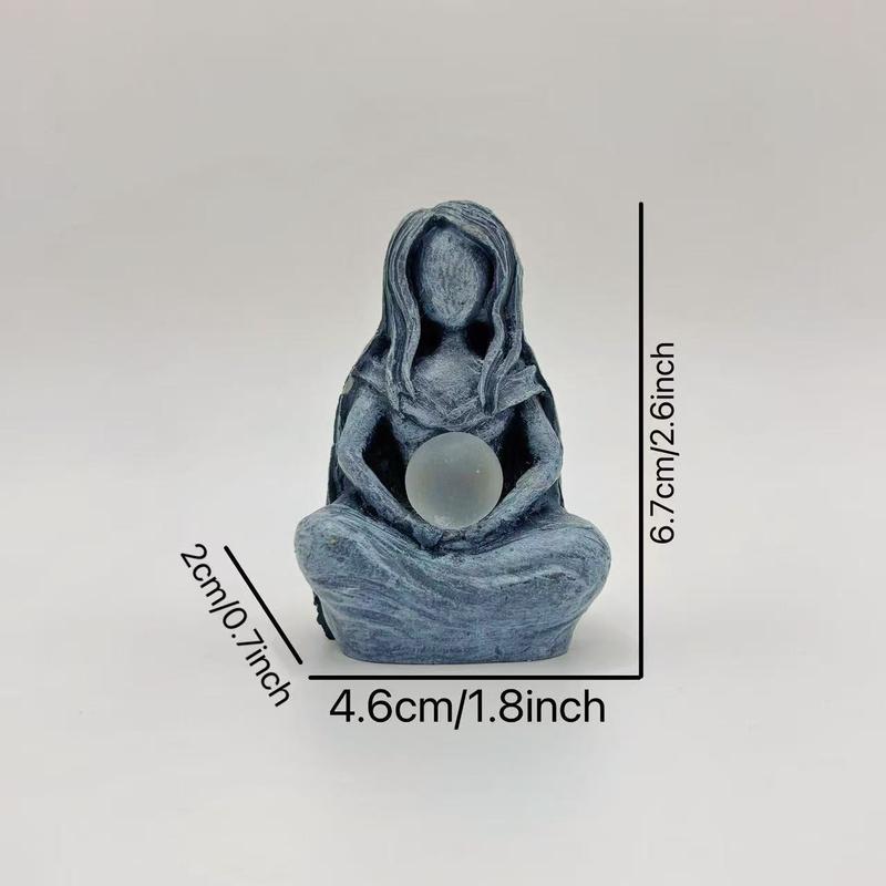 Moon Goddess Statue, 1 Count Creative Resin Ornament, Home Decor for Living Room Bedroom Garden, Ideal Decorative Ornament for Indoor & Outdoor