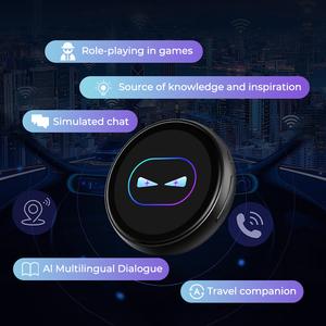 【Stunning Gift】ZNP AI Smart Badge, Portable AI Robot with Chat & Emotional Companion, Ideal for Social Interaction, Travel, Gaming & Learning