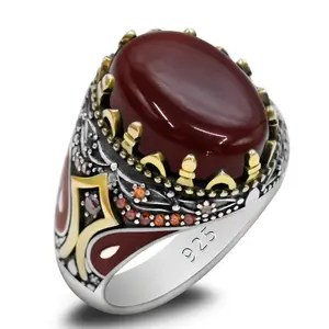 Turkish Aqiq Sunnah Ring for Men