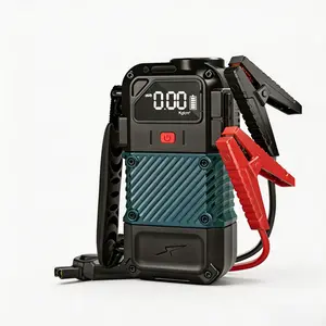 Portable Car Battery Jump Starter with Built-in Tire Pump, Multi-Function Emergency Tool for Drivers, Campers & Road Trips