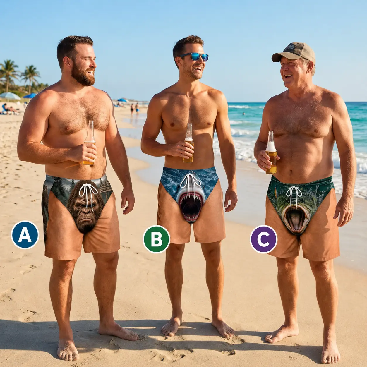 Personalized Funny Men Swim Trunks, Summer Gift For Men, Funny Summer Vacation Shorts, Custom Swimwear
