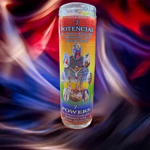 Candle Perfume - Veladora Preprada - 7 Potencias Decor Ornaments Lavender Scented Home Fragrance