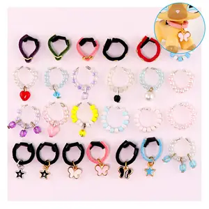 Minipetshop Pet Shop 10pcs Accessories Necklace Pendant Fit Cat and Dog Collie Dachshund Cocker Spaniel Cat Husky Puppy, Easter gift for kids(B37)