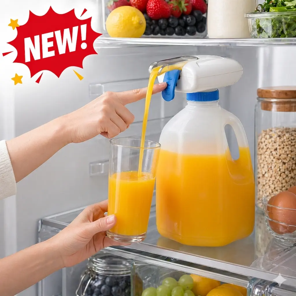 【Memorial Day】Automatic Drink Dispenser Milk Dispenser Electric Tap One-Handed Operation Prevent Milk and Beer From Overflowing Portable Electric Beverage Dispenser Suitable For Outdoor Home Kitchens Party USB Rechargeable Design