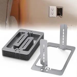 10 Pcs 1 Gang Low Voltage Mounting Bracket, Single Gang Drywall Box Brackets for Drywall Outlet Cable Pass Through Wall Plates, Fixing Loose Outlets or Adding New Outlet