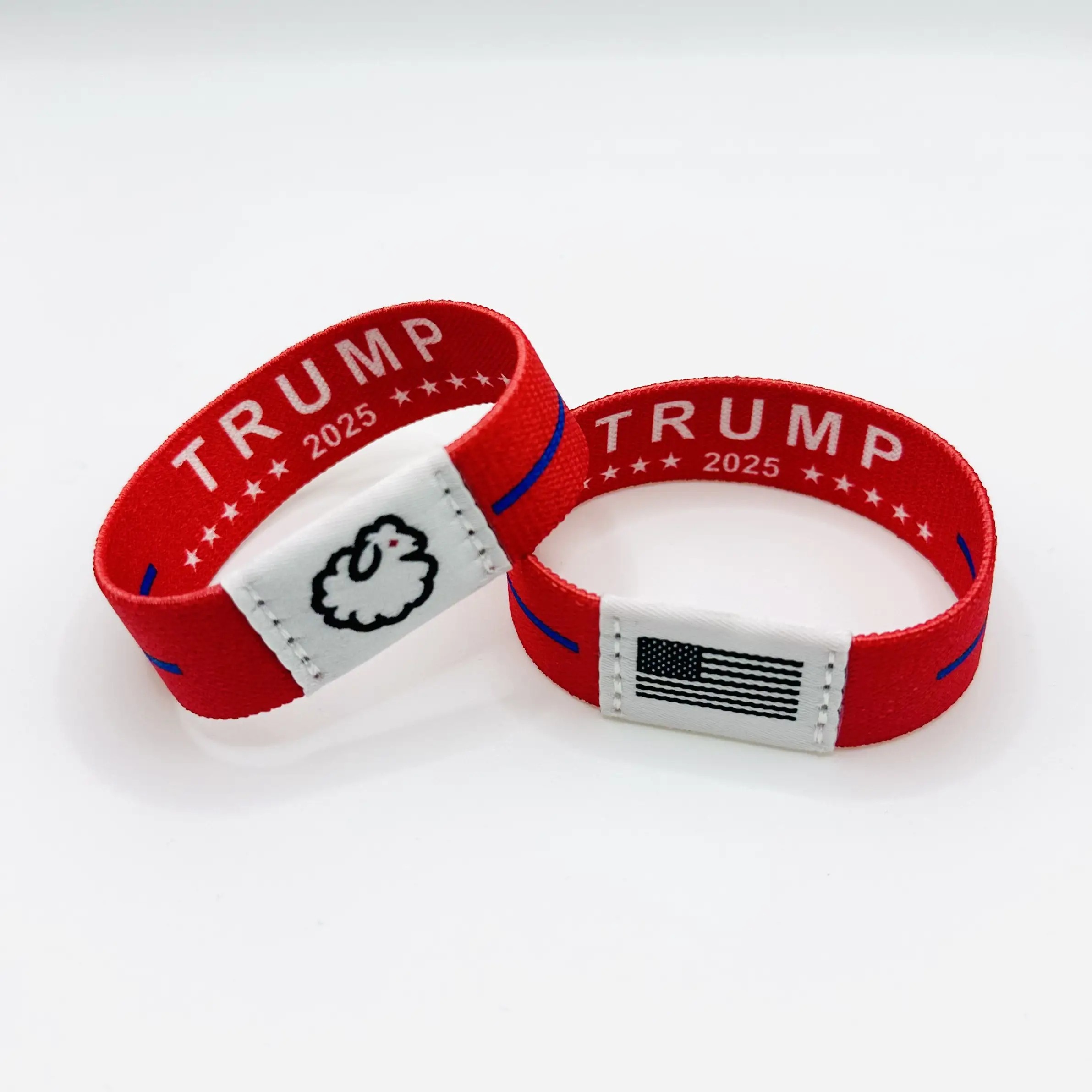 Trump 2025 USA Flag bracelets Daily encouragement God bless America Sheepy jesus bracelet