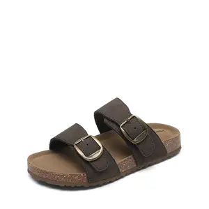 DREAM PAIRS Girls Boys Unisex Slides For Kids Non-Slip with Adjustable Straps for Indoor & Outdoor Toddler Little Kid/Big Kid