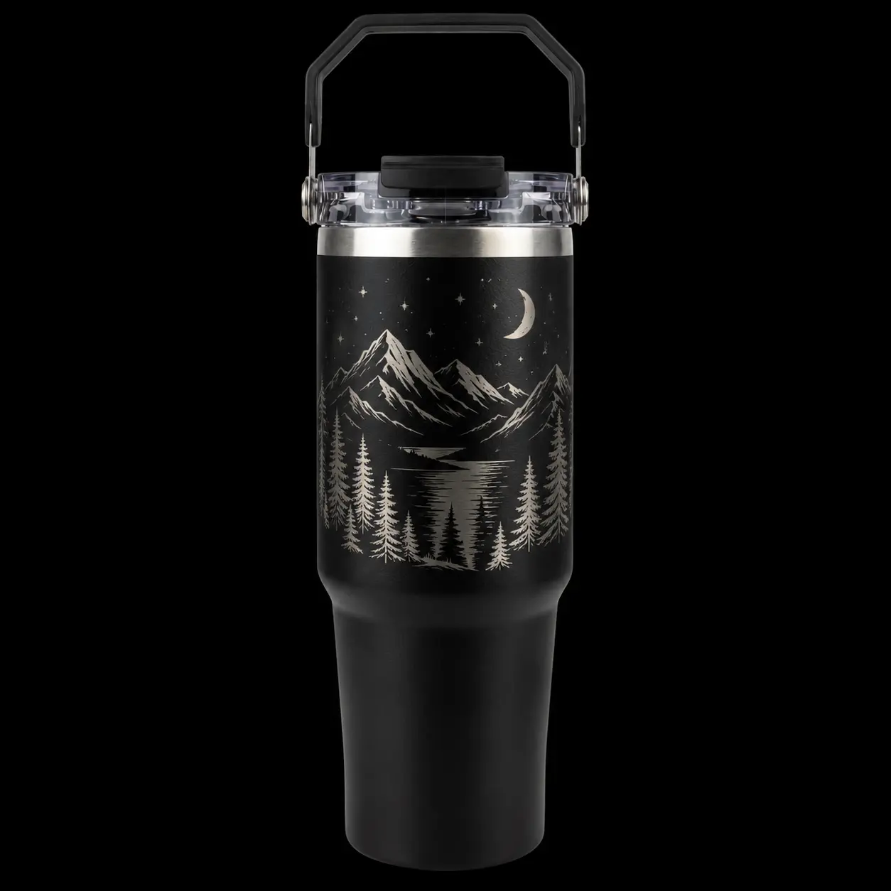Custom Laser Engraved Tri-Sip Hydration Tumbler - Portable Drinkware, Personalized Gifts, Tumbler Style Custom Engraving for Kitchenware Use