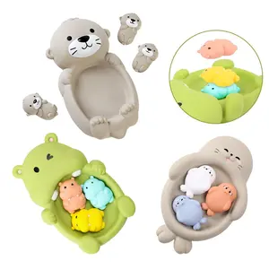 Cute Animal Design Bath Toy, Floating Animal Toy, Baby Bath Toy, Fun Bathing Toy for Shower Bathtub Swimming Pool