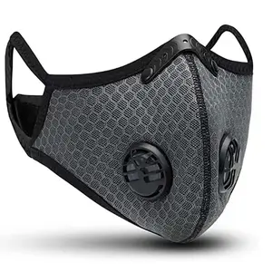 With breathing valve mask, warm in winter, dustproof and windproof, breathing, wearing glasses, cycling myopia and anti-fog men and women