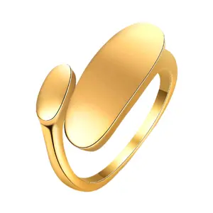 R1: Bullock Ring, 18K GOLD PLATED STEEL