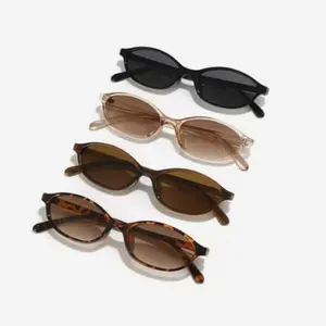 SUNVOES 2-Pack Retro Oval Sunglasses For Men Women Chic Cat Eye 90s Y2K Narrow Shades Trendy UV Protection Polarized Sunglasses Stylish Vintage Street Style  Casual  For Summer Sports&Outdoor&Versatile Accessories costa outdoorfun silver glasses