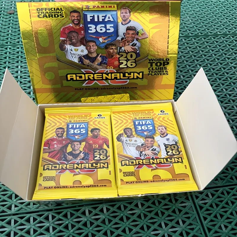holographic 1st edition charizard pokemon card Panini FIFA 365 Adrenalyn Mega Tin Trading Cards 25/26 (42 Cards + 3  Limited Edition) main image 1