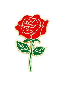 Rose Enamel Brooch Pin Flower Brooch Valentine fashion Decorative Brooches Ornaments Lapel Bag Badges Jewelry Gifts