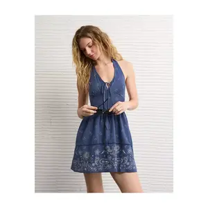 AE Halter Keyhole Mini Dress