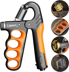 Adjustable Hand Grip Strength Trainer, 1 Count 5-100kg Hand Grip Strengthener with LCD Display, Forearm Grip Strengthener, Hand Grip Exerciser, Workout Hand Gripper, Hand Strengthening Training Equipment for Home Gym Workout