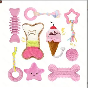 Dog toys do not bite, resistant to bite, teeth grinding sticks, chew gum, medium and large puppies, and relieve boredom interactive pet toys