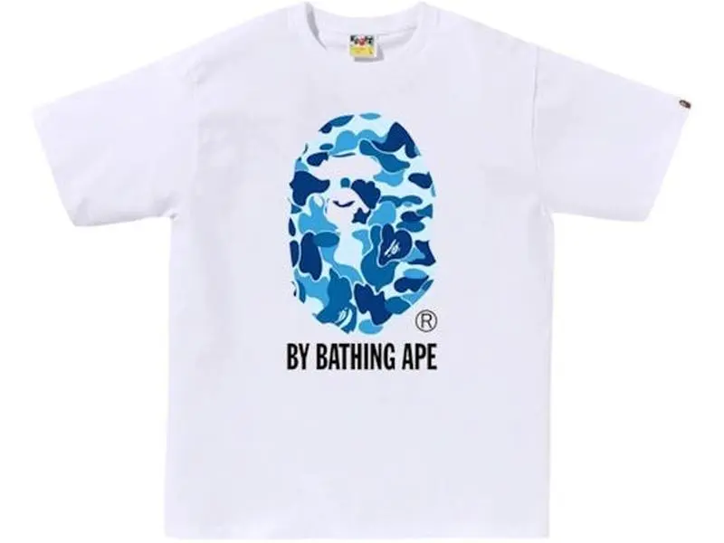 BAPE ABC Camo By Bathing Ape Tee (SS26)Men's T-Shirt featuring BAPE's signature Color Camo pattern. Made from 100% cotton.  COLOR CAMO COLLEGE TEE MENS