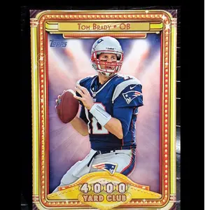 Topps 2013 Tom Brady #4 4000 Yard Club Insert Patriots Football Card