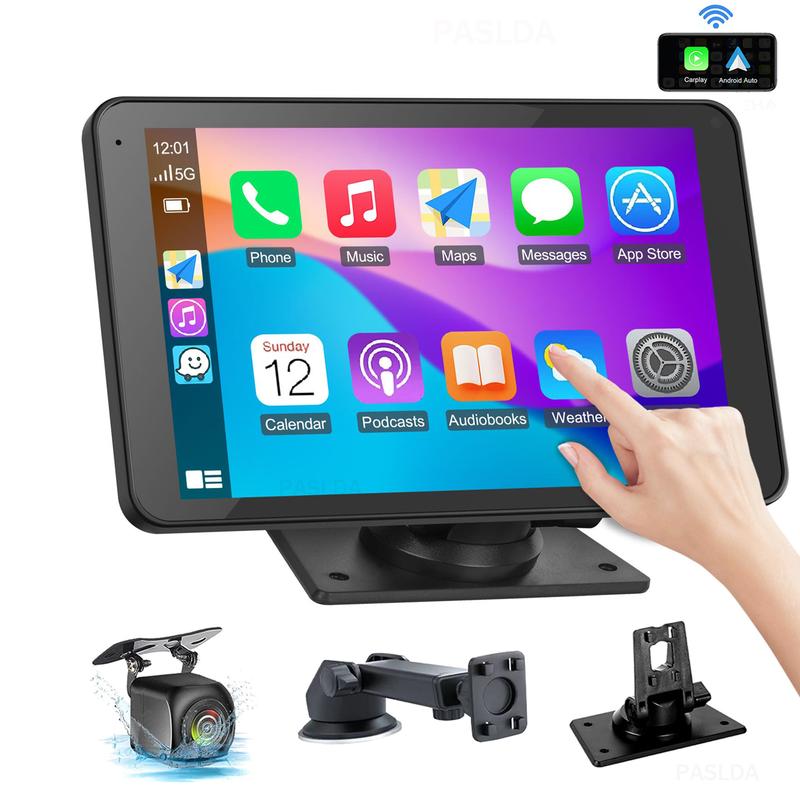 【PASLDA】New Year Gift ：2026 Upgraded Wireless CarPlay Screen for Andriod & Iphone : The Ultimate Portable Car Play Adapter for Seamless In-Car Entertainment