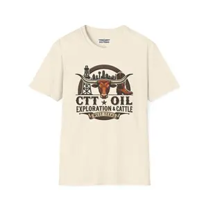 CTT Oil Exploration & Cattle Shirt, Oilfield Ranch Graphic Tee, Landman Unisex Shirt