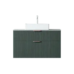 Gabriel - 36" Country Green Floating Bathroom Vanity