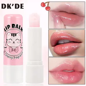 Cherry Flavor Scent Cat Claw Lip Balm Moisturizing Hydrating Anti-Chapping Lip Care Essential for Autumn Winter, Single Item Beauty Cream