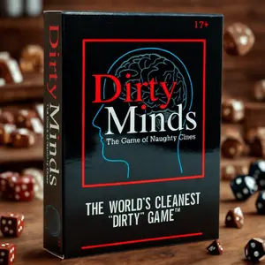 Dirty Minds The Game of Naughty Clues - Hilarious Adult Party Card Game for Game Night - Double Entendre Guessing Game featuring 280 Naughty Clues and Clean Answers - Fun Social Group Activity for Parties and Gatherings - 112 Cards