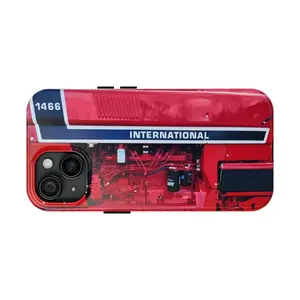 Farmer Red International 1466 black stipe Tractor Phone Case HG  Tractor Phone Case HG