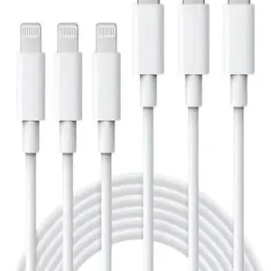 3-Pack 2m lightning Fast Charging Data Cables, High-Quality USB-C to Lightning Cable, Durable & Reliable Connectivity Solution