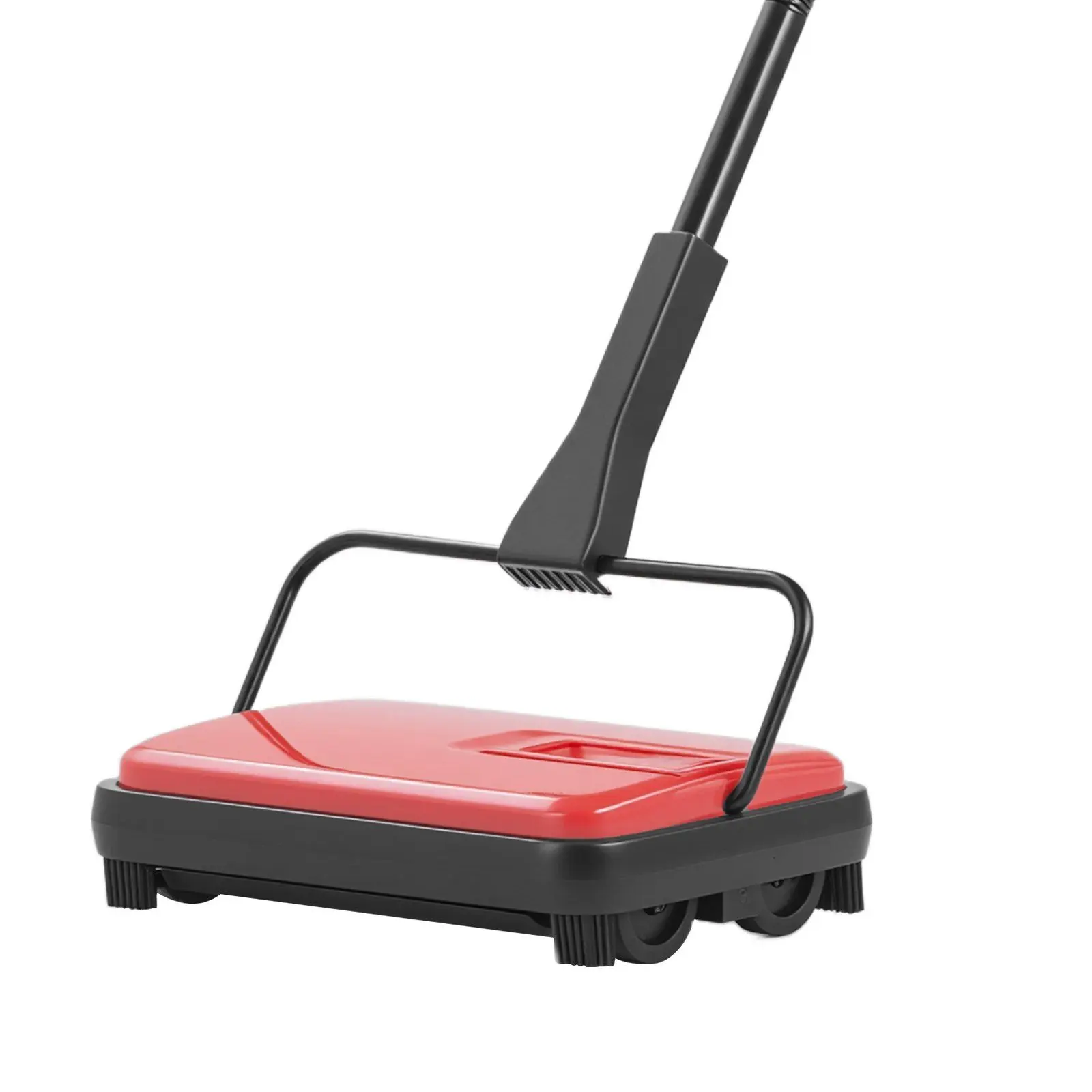 VEVOR Manual Non-Electric Carpet Sweeper with Comb Tool, 6.7 in Sweeping Path, 300 ml Dustbin, 180-degree Rotating Roller Brush, 4 Wheels, Extended Grip, for Rug Cleanup, Hard-to-Reach Areas, Home/Office Hardwood Laminate Floors