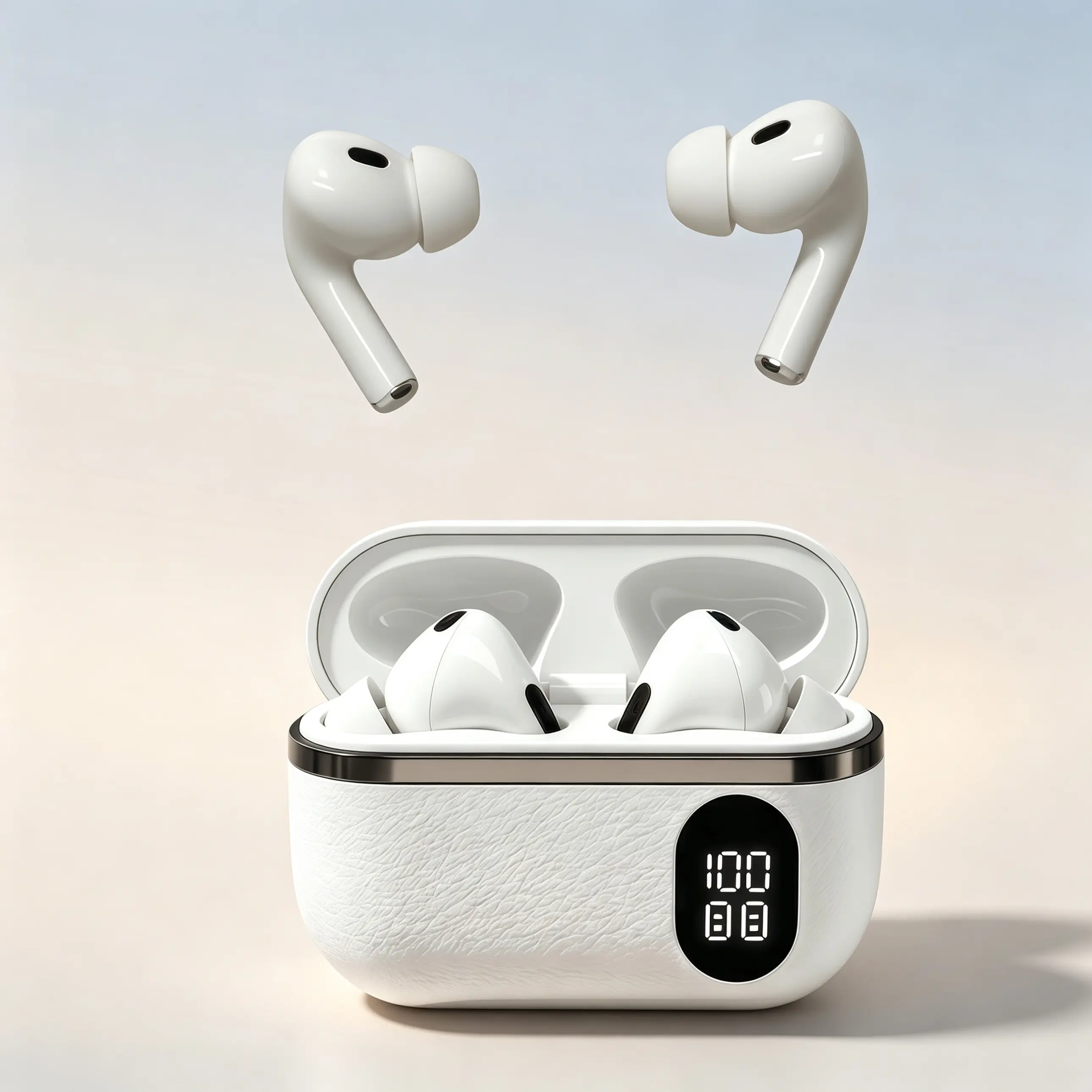 The Fluffdrip T01 rechargeable wireless Bluetooth in-ear headphones feature a stylish and luxurious leather finish, are compatible with iPhones, Android phones, and tablets, and deliver a high-quality outdoor audio experience. #SummerCarnival #LotsOfDeals