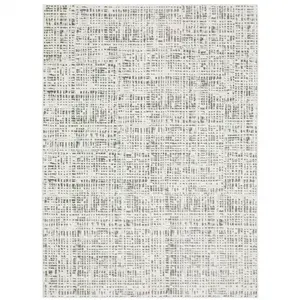 212 MAIN 6x9 ft. White & Gray Abstract Power Loomed Stain Proof Rectangle Area Rug, Indoor Home Decor, Full-Sized Large-Format Rugs, Modern, Home Decor Rugs, Full-Sized Area Rugs