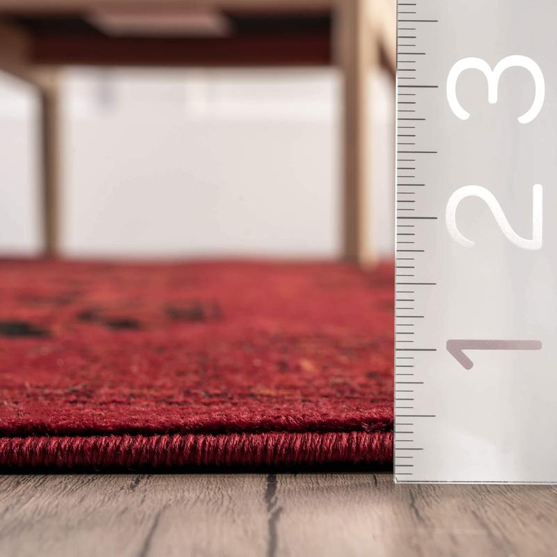 Diandra Traditional Persian Motif Fringe Area Rug