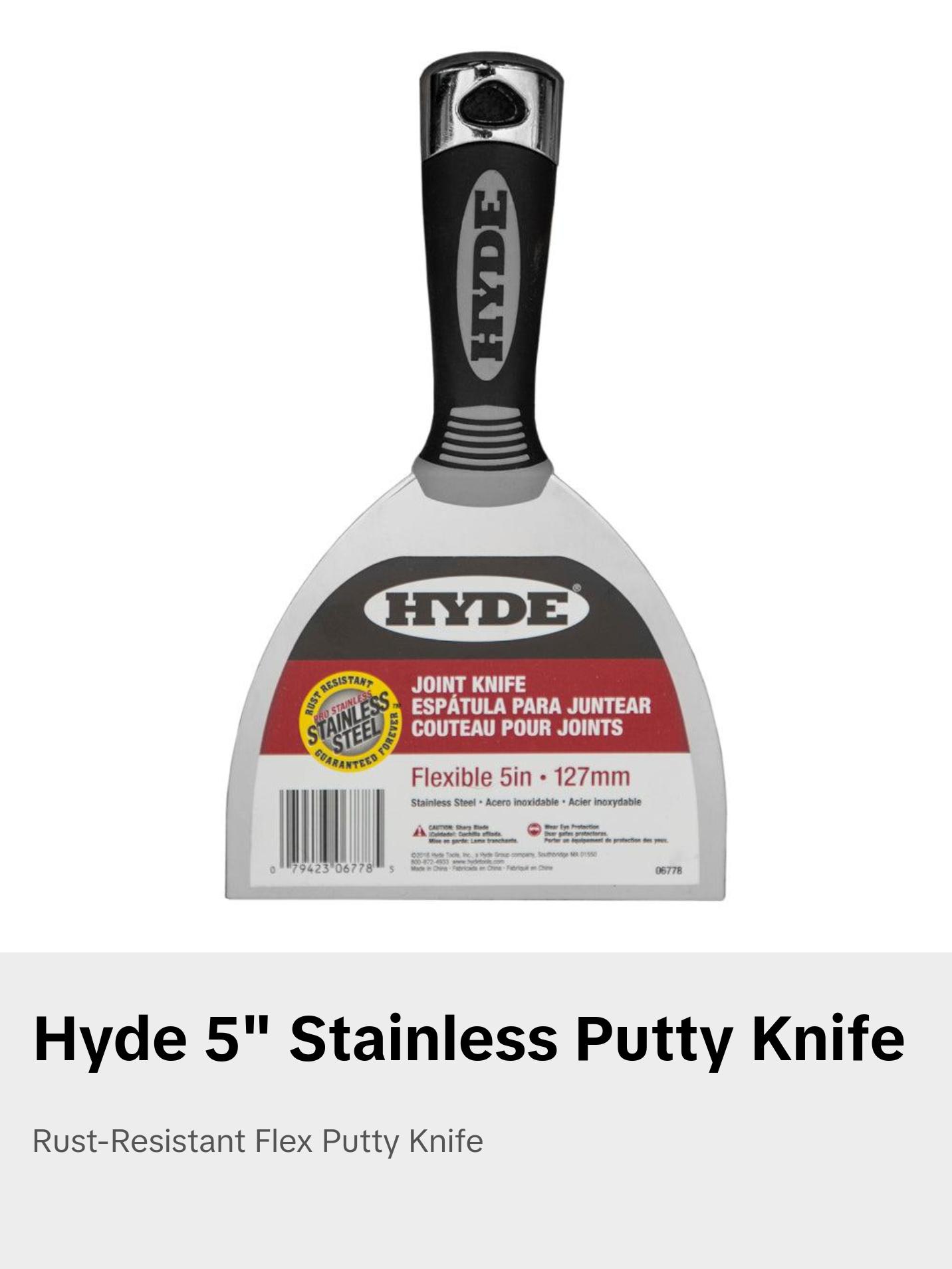 Hyde 5" Putty Knife (clearance)