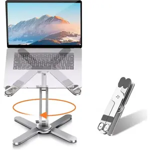 360-degree rotating and adjustable desktop stand suitable for laptops, Folding Laptop Stand