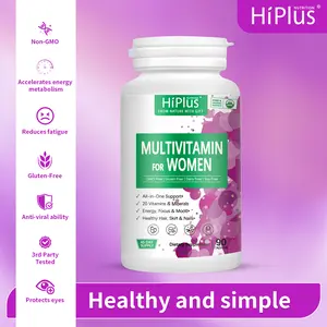 HiPlus Women's Multivitamin - Daily Multivitamin and Multivitamin with Vitamins A, C, D, E, B12, Zinc and More - Vitamins for Energy, Focus and Women's Health - 90 Capsules Healthcare Dietary Healthcare Dietary Supplement Fitness Edible Magnesium