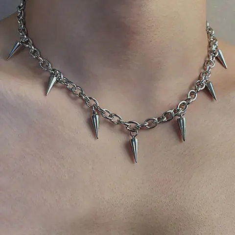 Punk Style Creative Geometric Design Pendant Necklace, Stainless Steel Pendant Necklace, Fashion Jewelry for Men As Gift, Exquisite Chain Jewelry, Durable Fashion Accessory, Punk Style Accessories, Fashionable Accessory