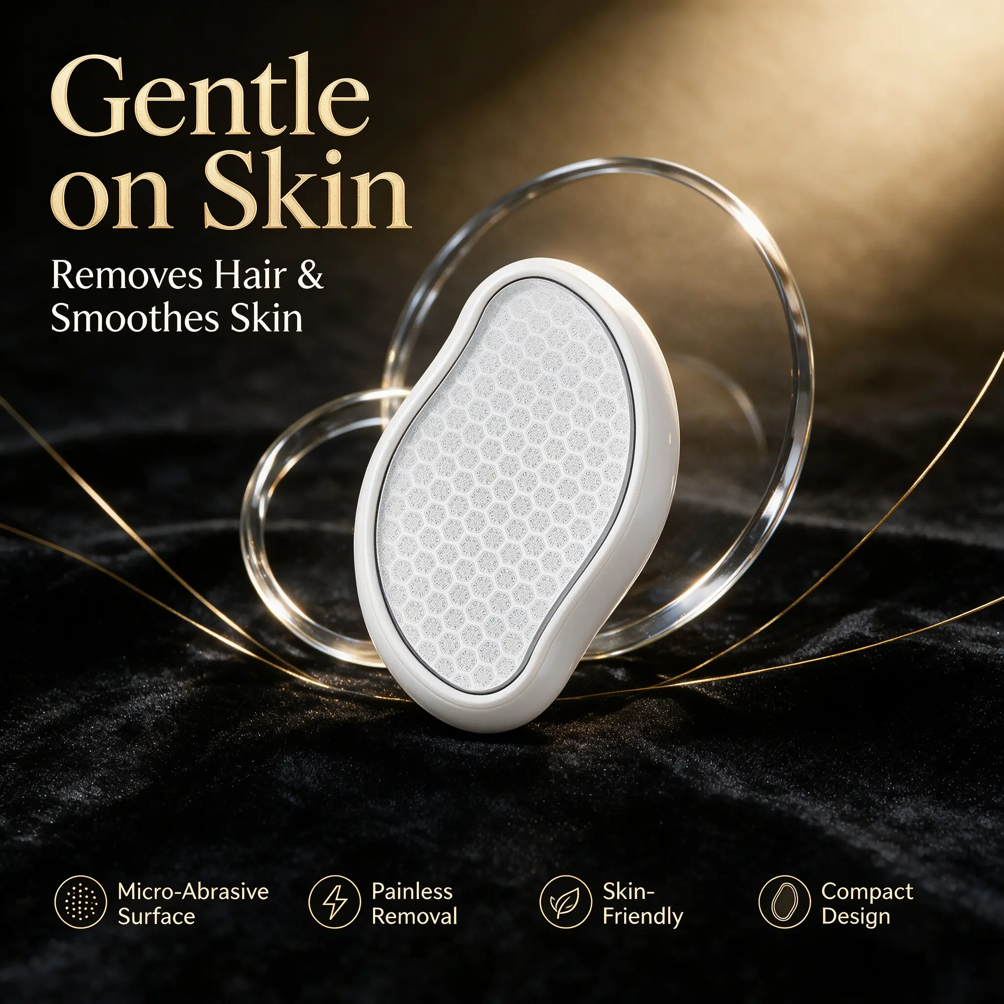 Nano Hair Remover, Painless Epilator for Men Women Teens, Portable Gentle Shaver for Legs Arms Body Hair Removal