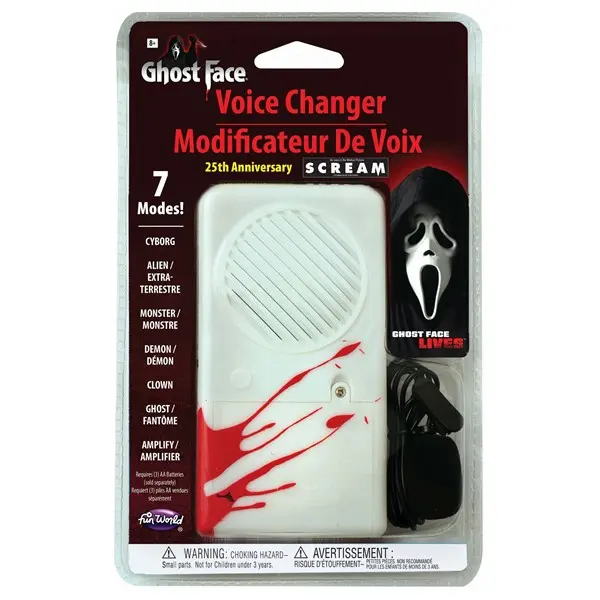 Ghost Face 25th Anniversary Deluxe Voice Changer Ghost Face 25th Anniversary Deluxe Voice Changer