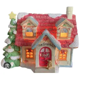 Cherished Teddies - A Christmas Carol - Lighted Decorative Scene - 651362 Snowmen festive holiday