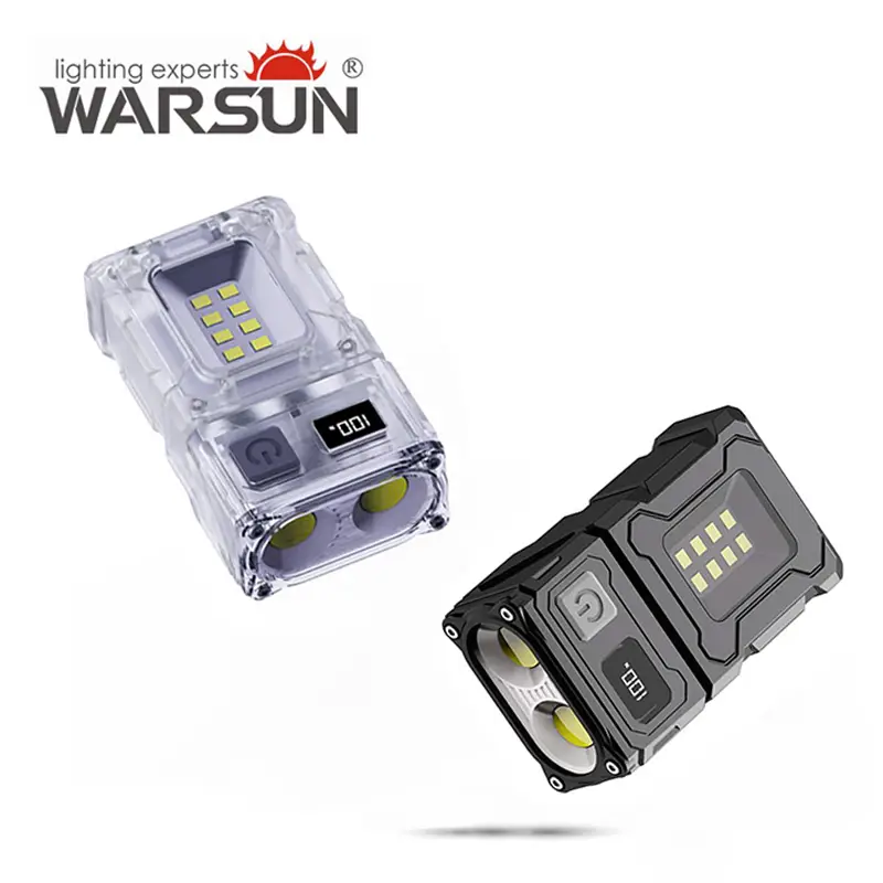 WARSUN Small Led Mini Flashlight, Pocket Flashlight Rechargable with Fast Charge Battery, Magnetic Flashlight, Camping Flashlight #dealsforyoudays