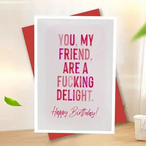 Creative Birthday Greeting Card with Envelope, 1 Count Birthday Blessing Card, Birthday Cards, Daily Greeting Card, Unusual Small Gift for Friends and Lovers, Custom Message Card
