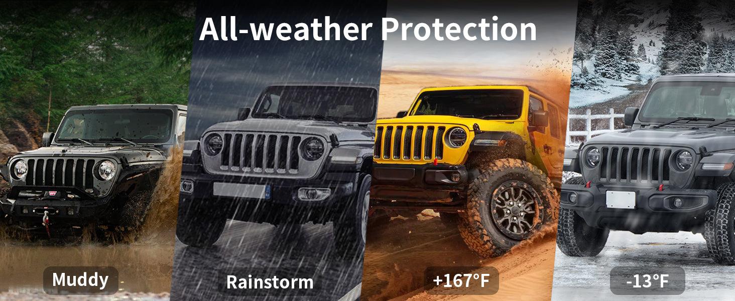 Lasfit fit for 2018-2026 Jeep Wrangler JL Floor Mats or Cargo Mat, Fit 4-Door Only(Don't fit 4xe)